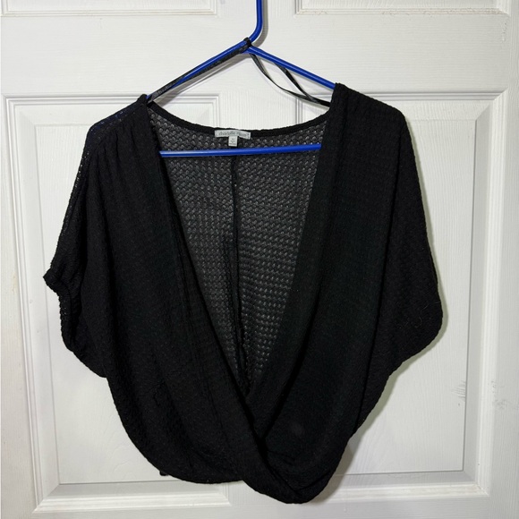 Charlotte Russe Black Draped Women's Poncho - Picture 1 of 4